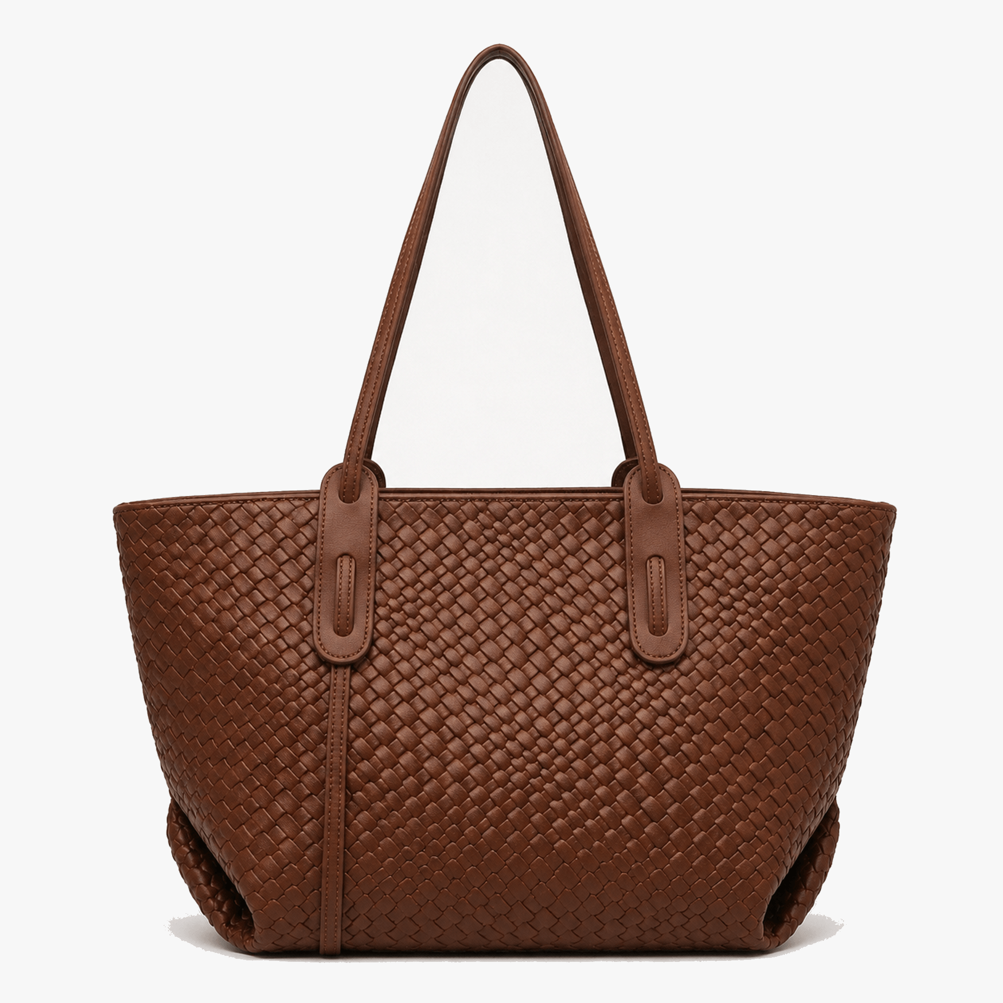 Ardenna – Woven Faux Leather Tote