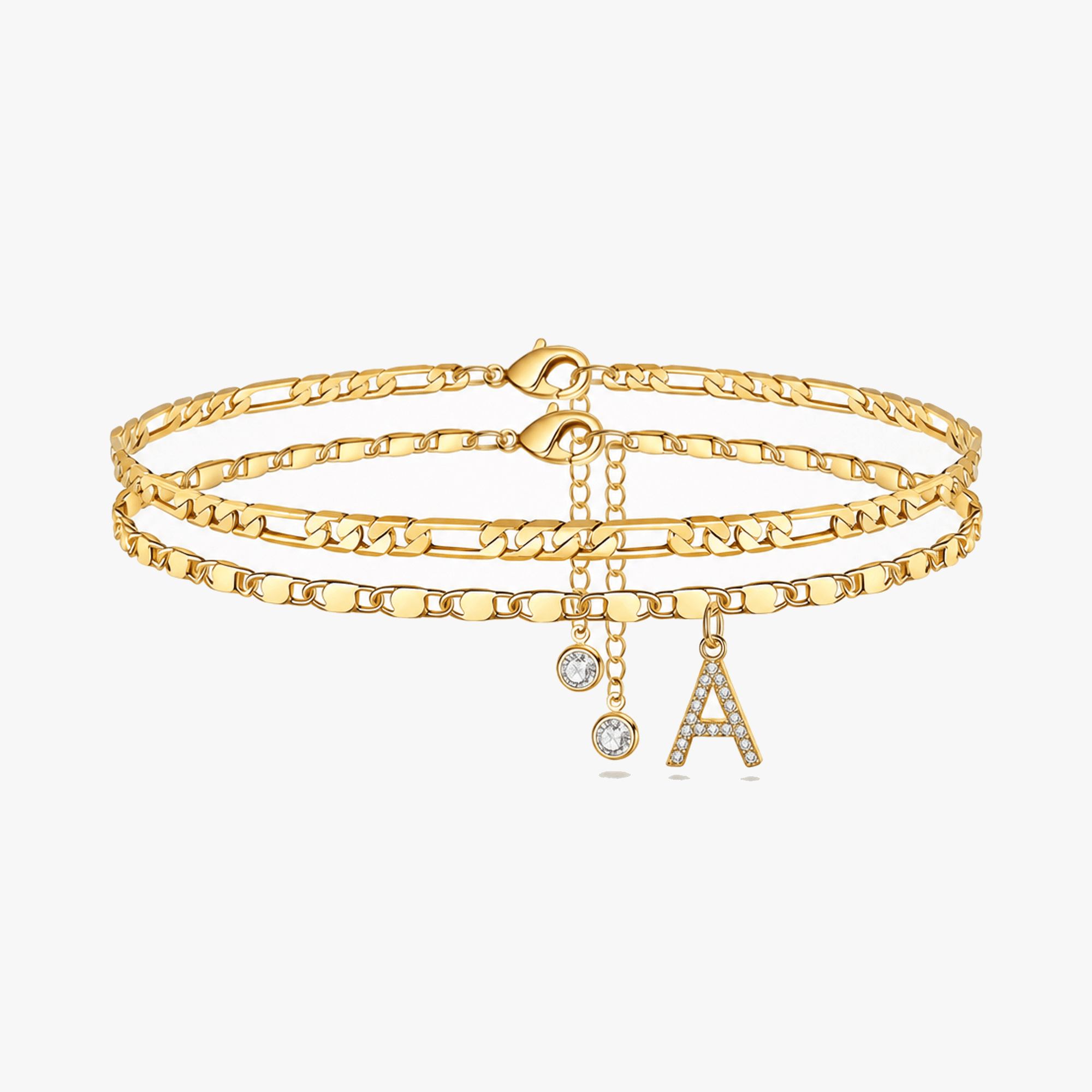 Letterly – Letter Layered Anklet