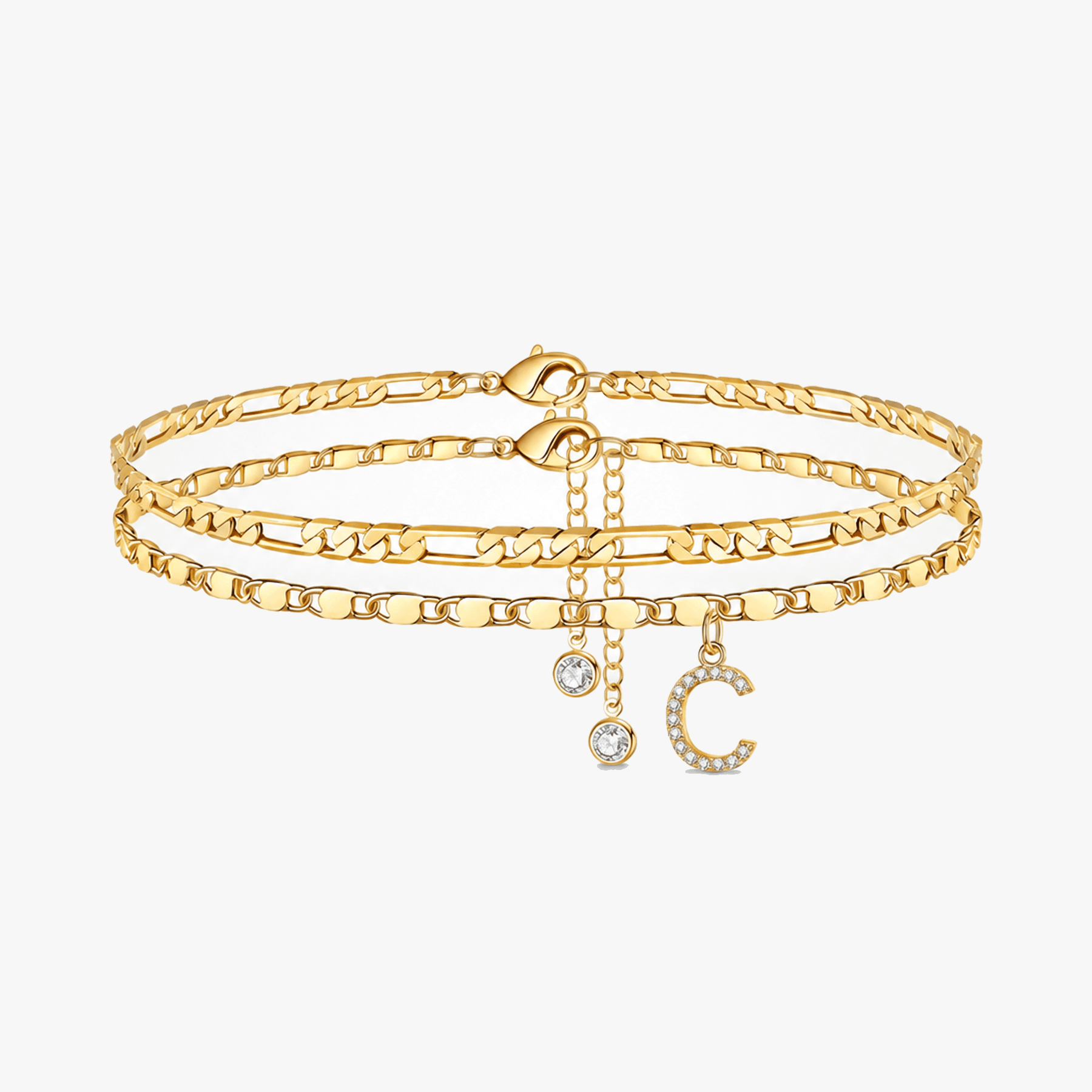 Letterly – Letter Layered Anklet
