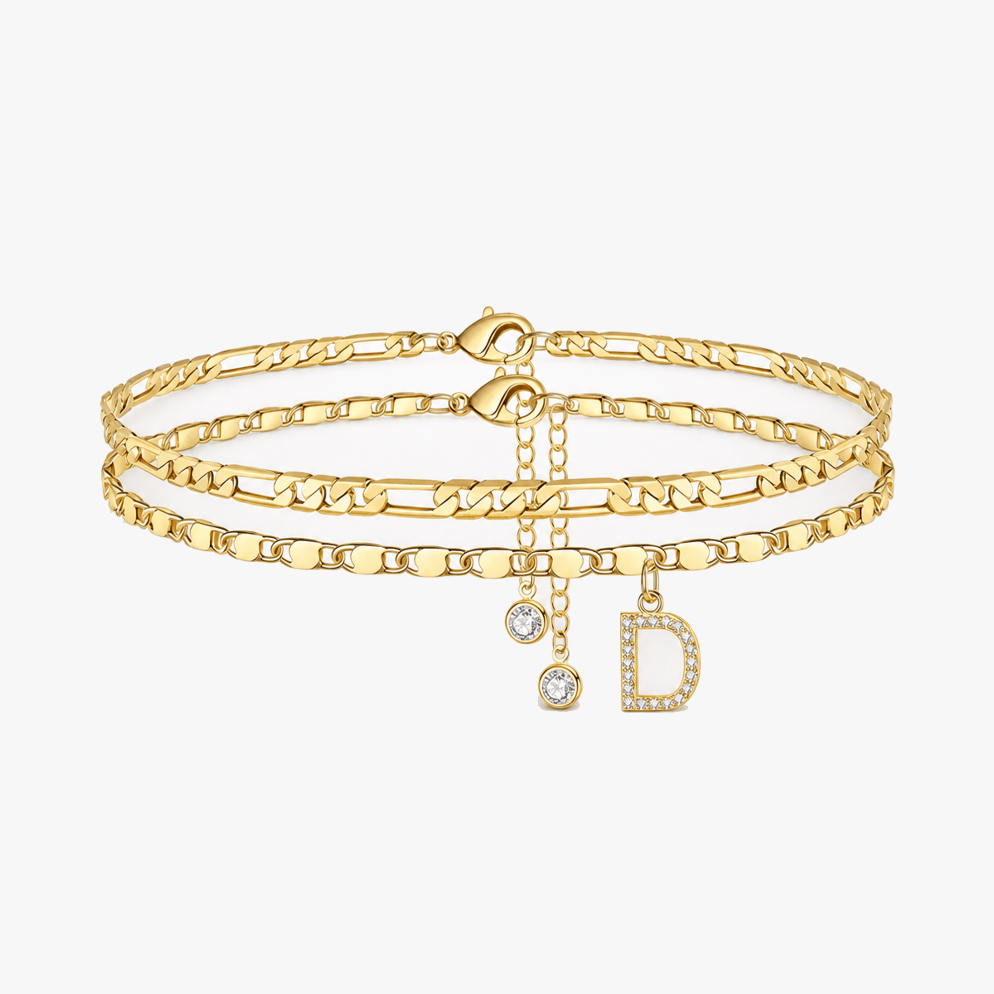 Letterly – Letter Layered Anklet