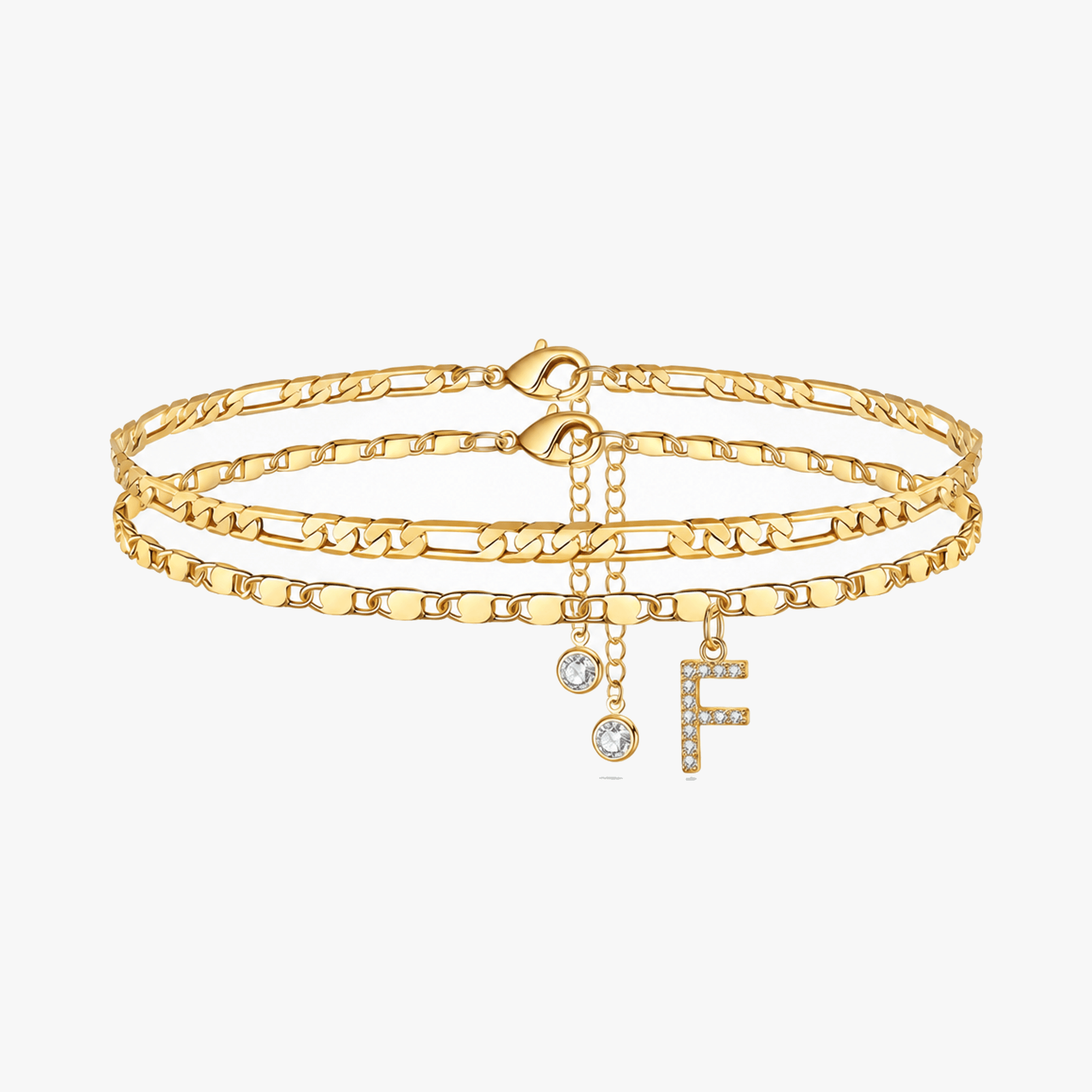 Letterly – Letter Layered Anklet