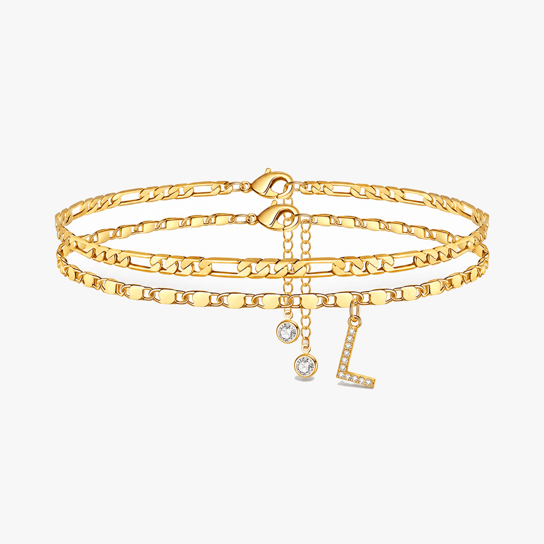 Letterly – Letter Layered Anklet