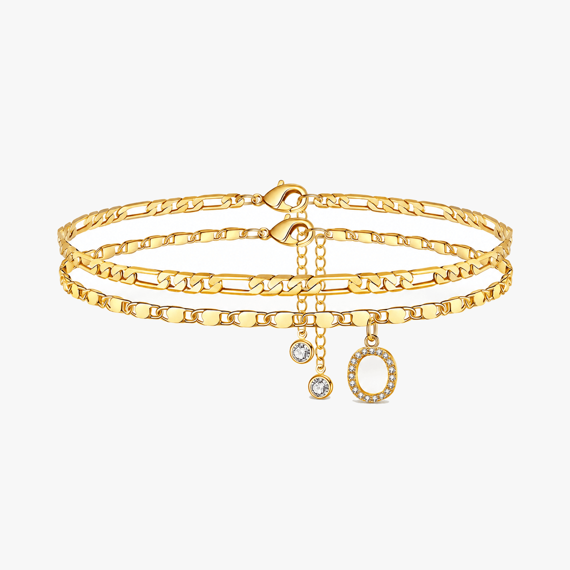 Letterly – Letter Layered Anklet