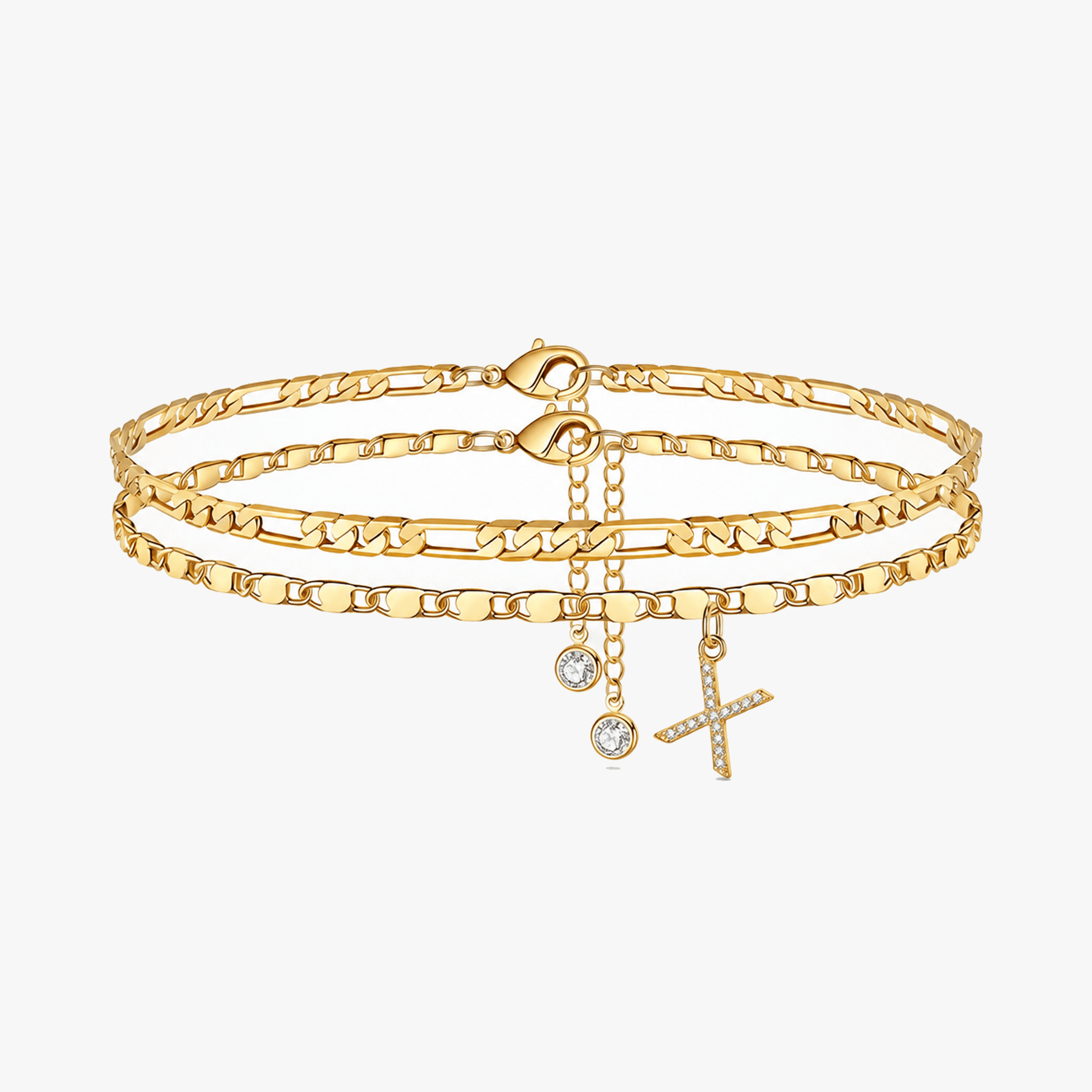 Letterly – Letter Layered Anklet