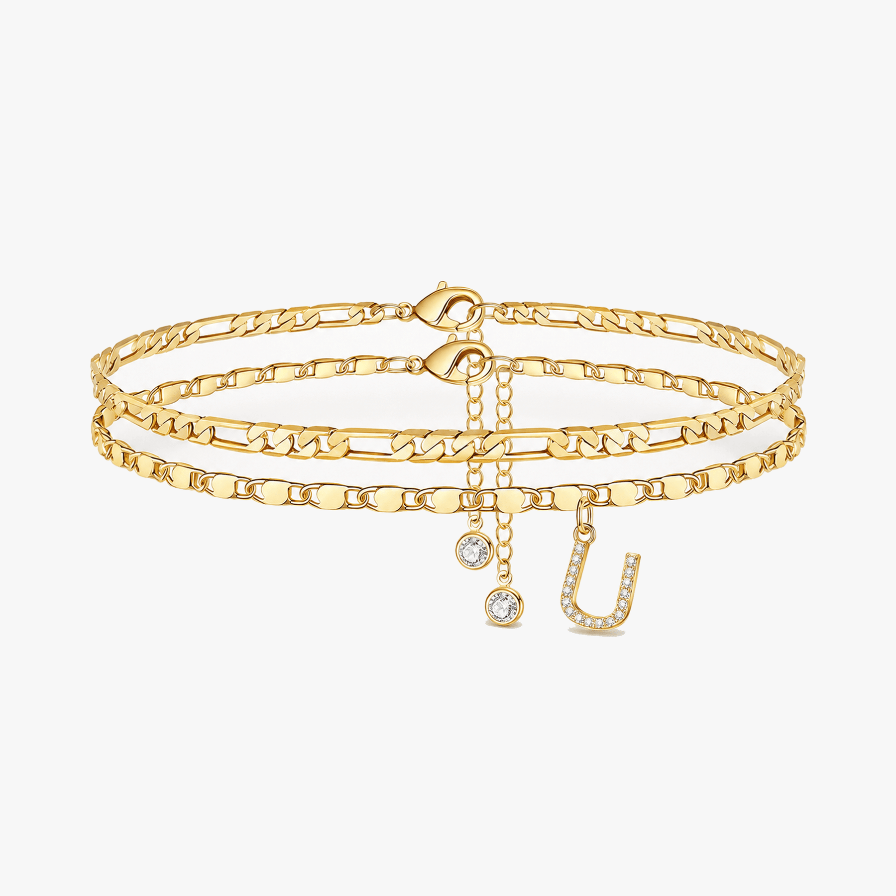 Letterly – Letter Layered Anklet