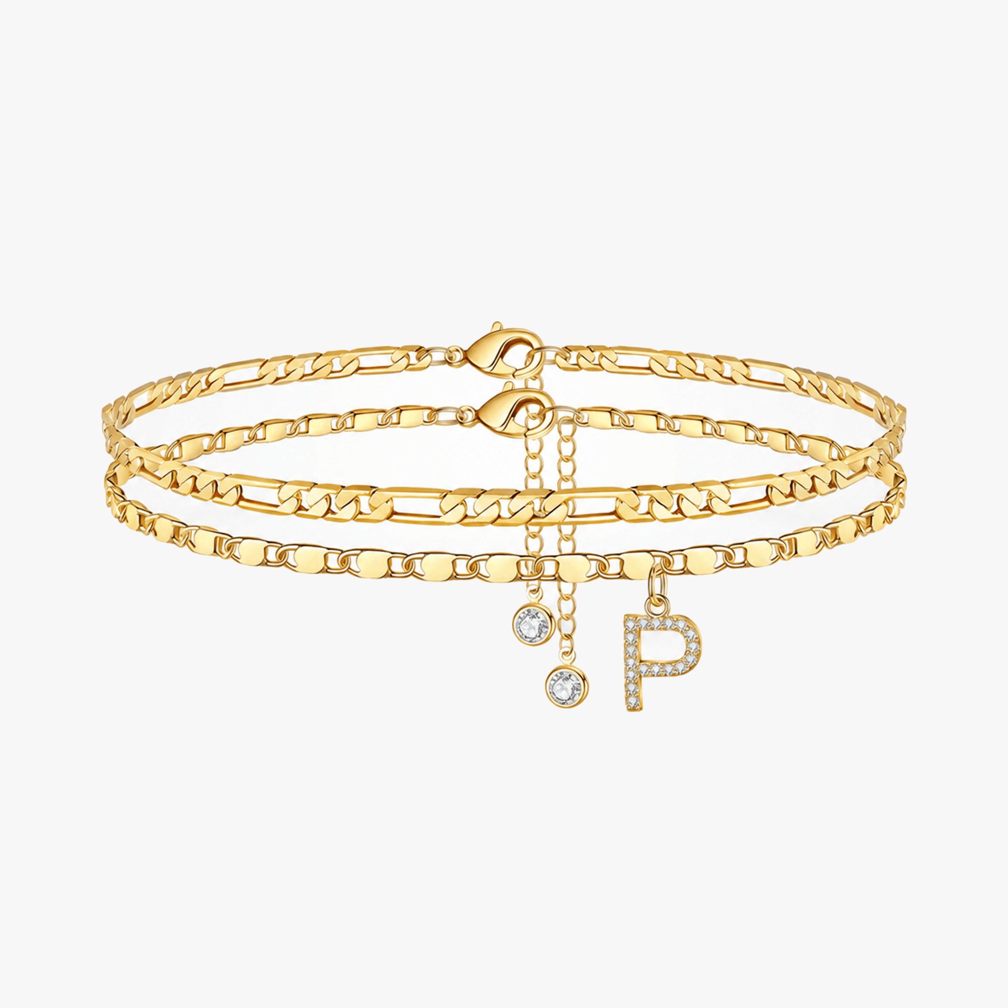 Letterly – Letter Layered Anklet