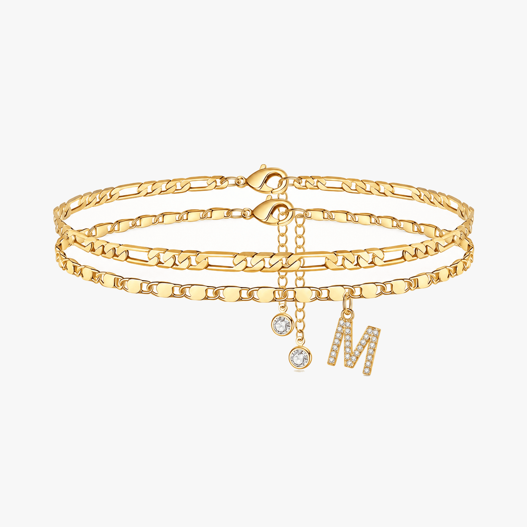 Letterly – Letter Layered Anklet