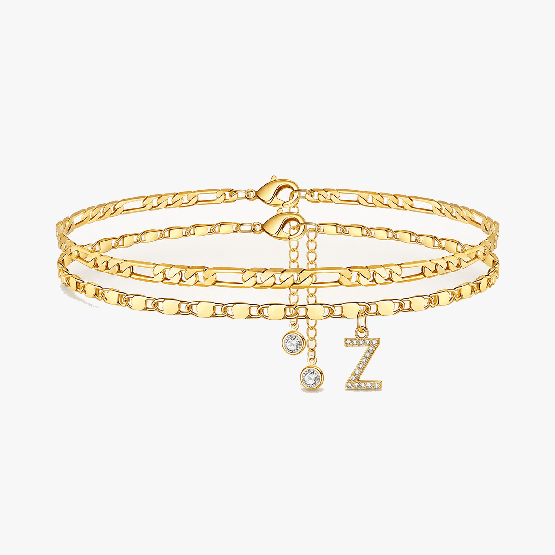 Letterly – Letter Layered Anklet