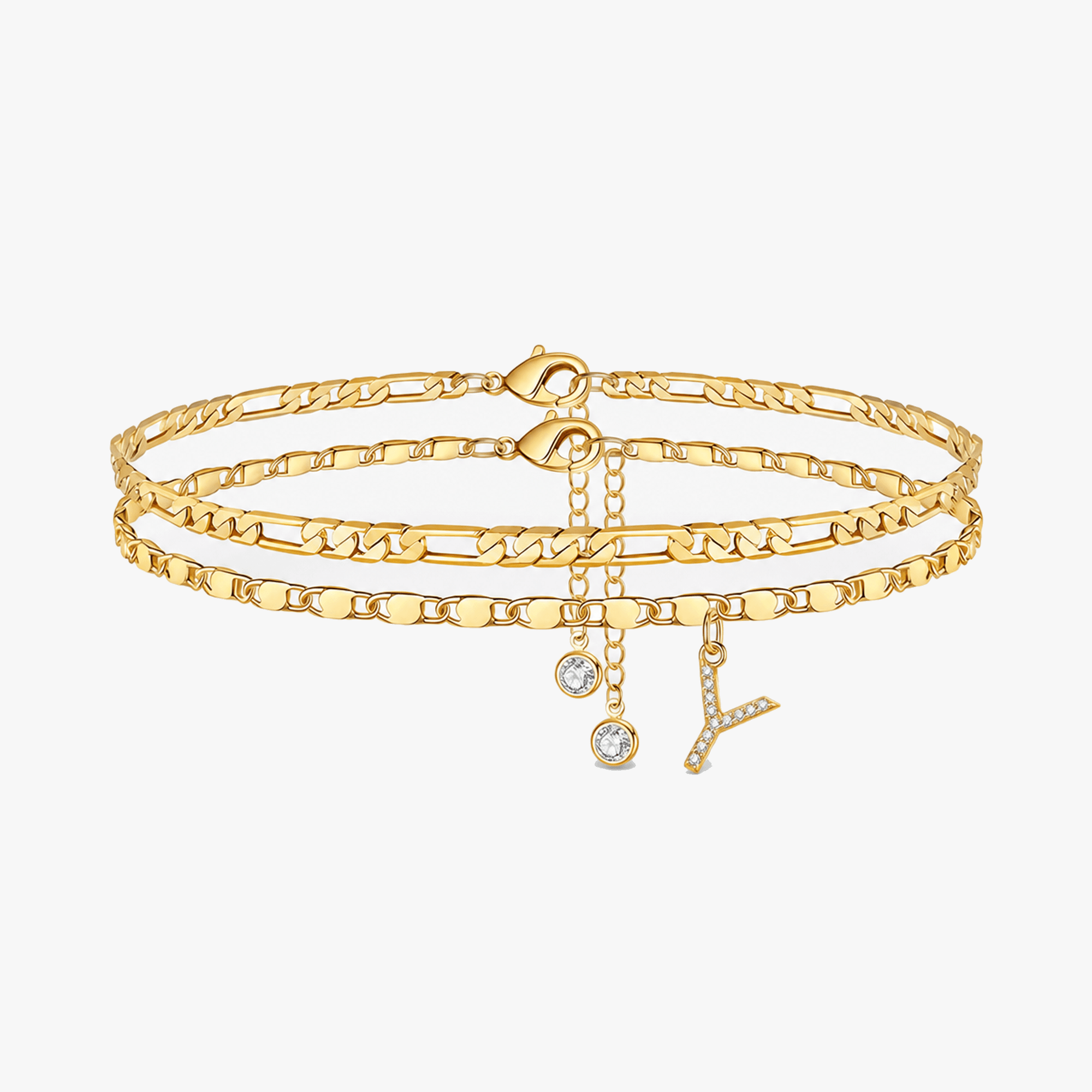 Letterly – Letter Layered Anklet
