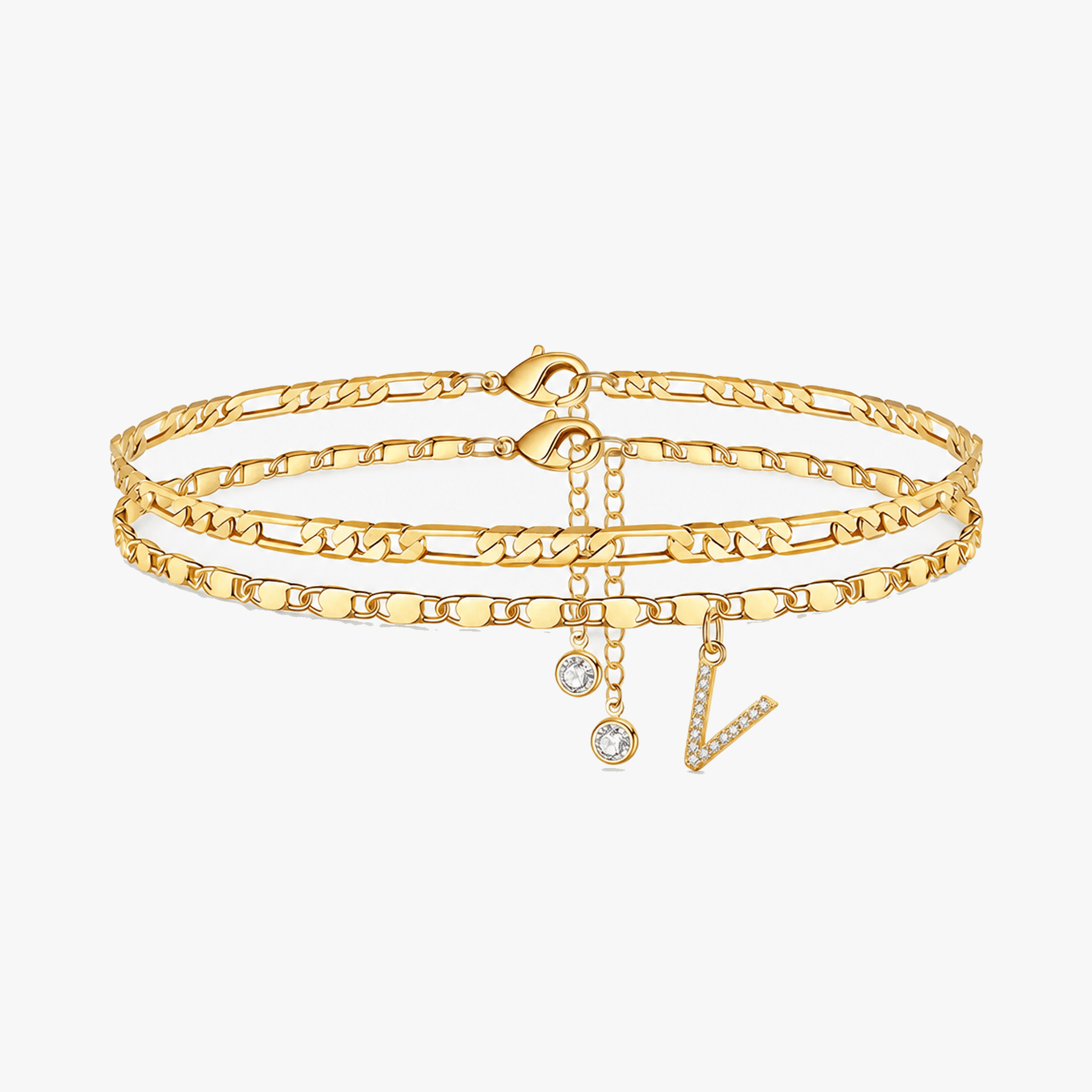 Letterly – Letter Layered Anklet