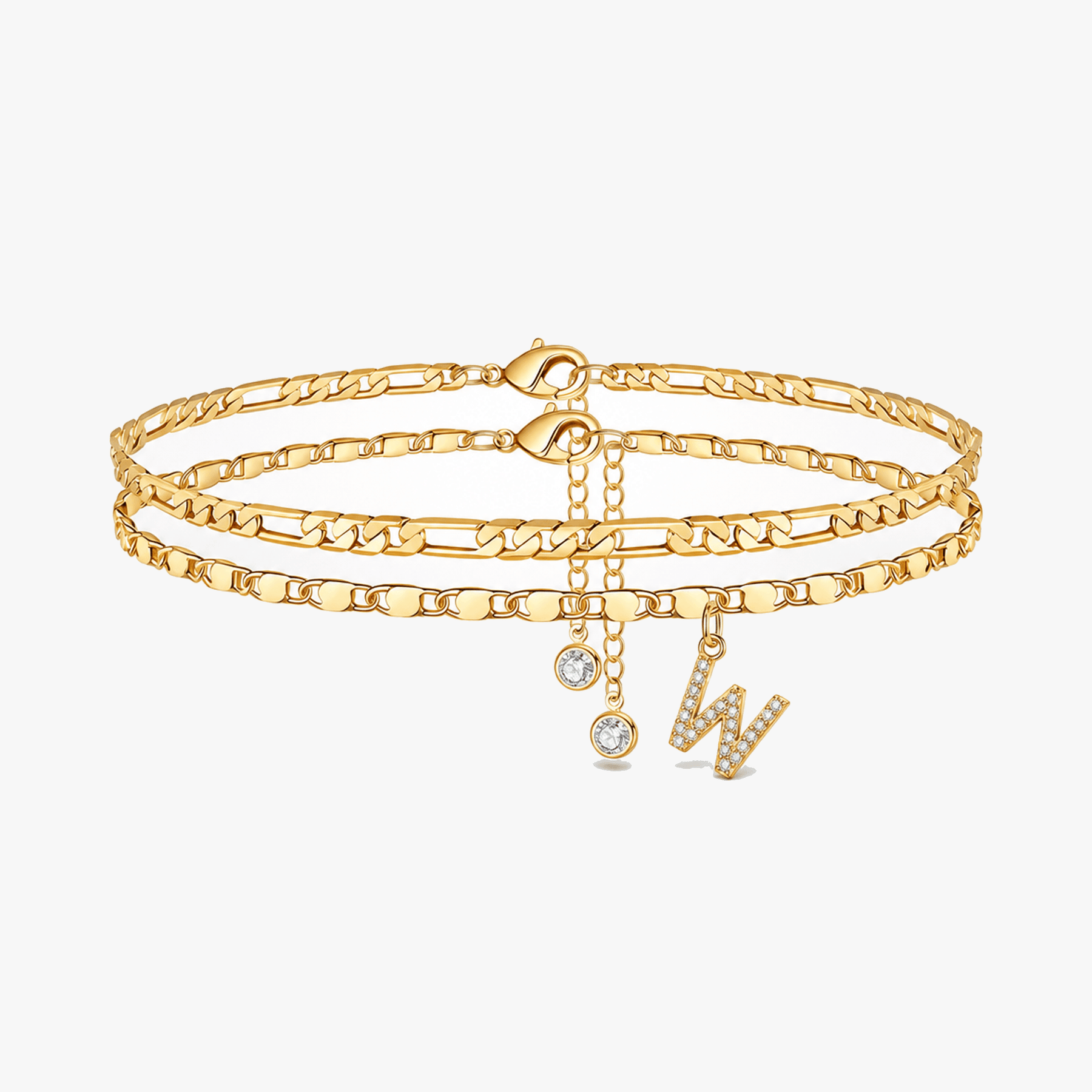 Letterly – Letter Layered Anklet