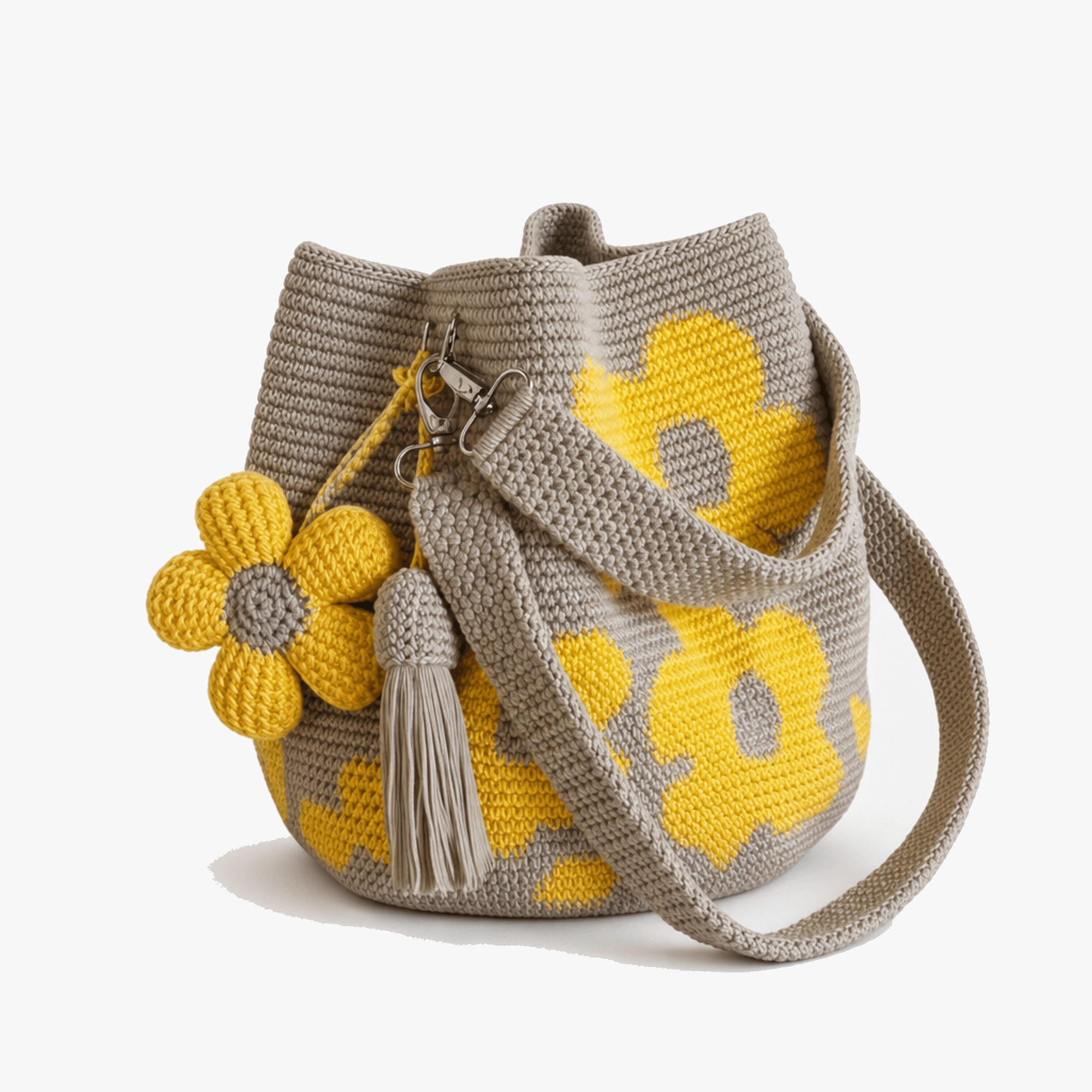 Bloomara – Handmade Crochet Flower Tote Bag