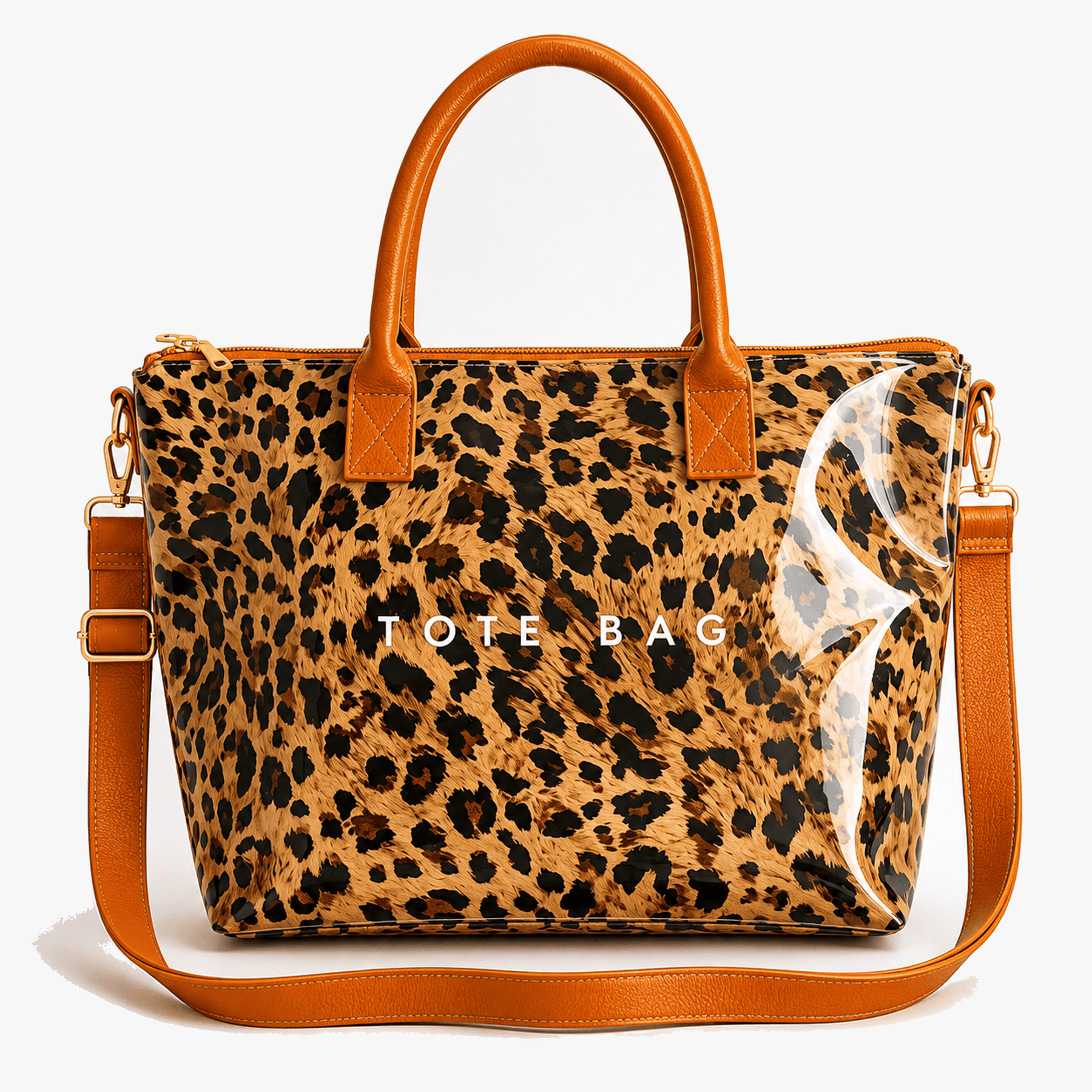 Carroway – Glossy Checkered Tote Bag