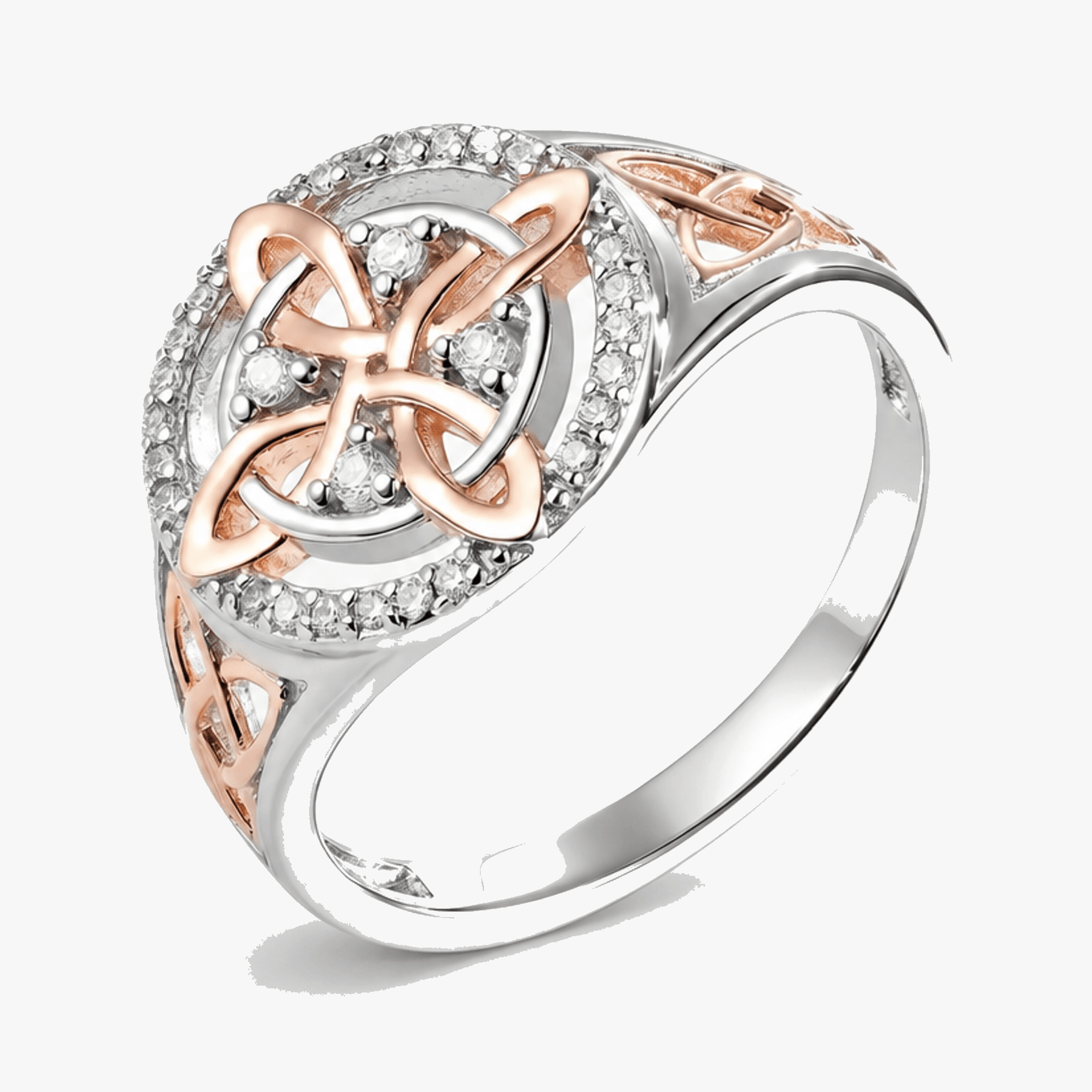 Keltara Two Tone Celtic Protection Ring