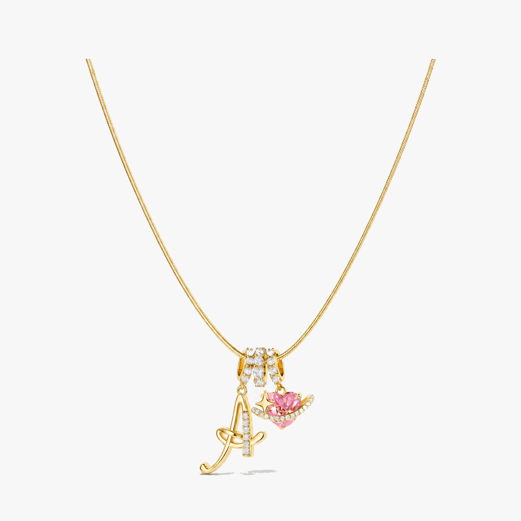 Levara – Personalized Initial Heart Necklace