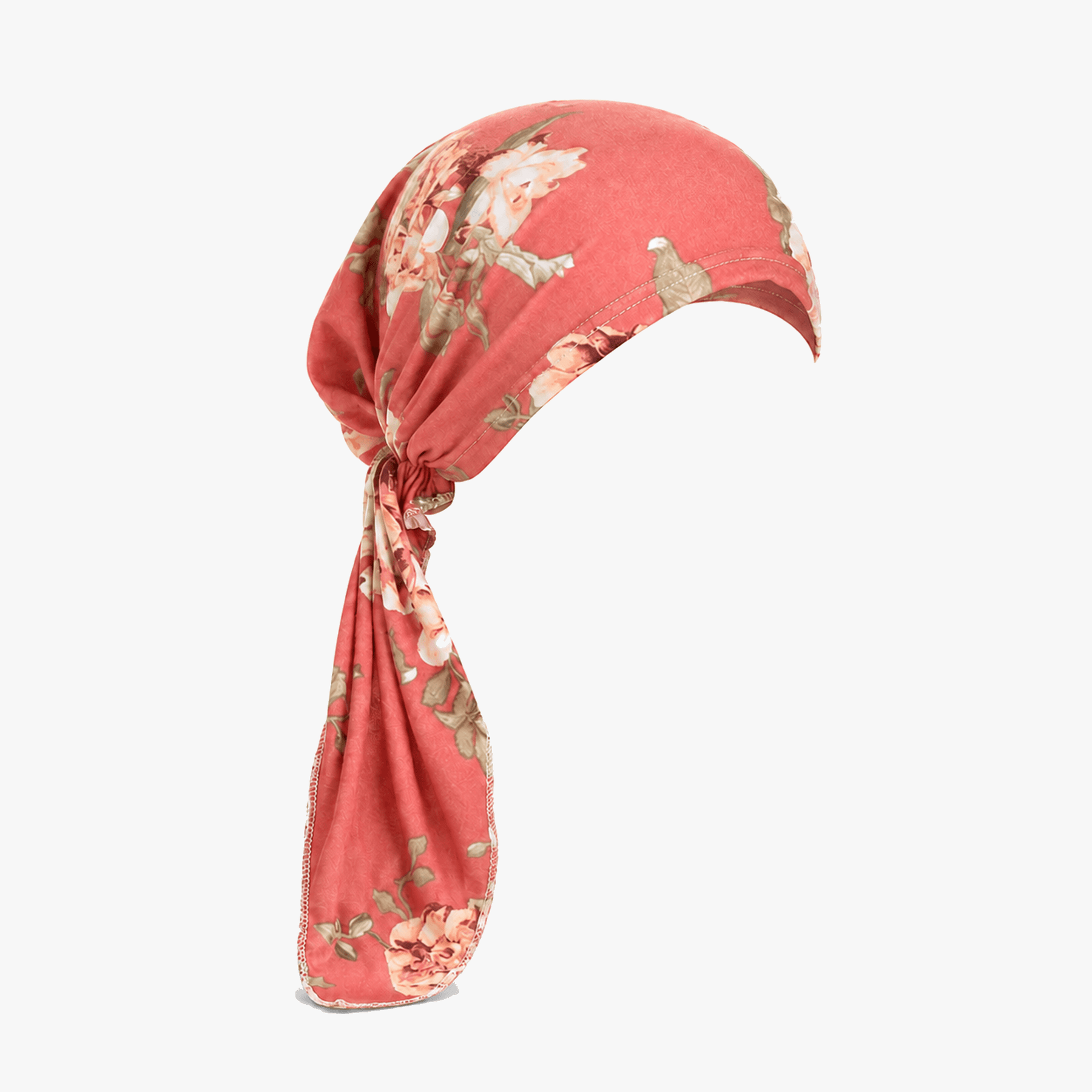 Florenza – Pre-Tied Floral Head Scarf Turban, Soft Elastic, 5 Prints