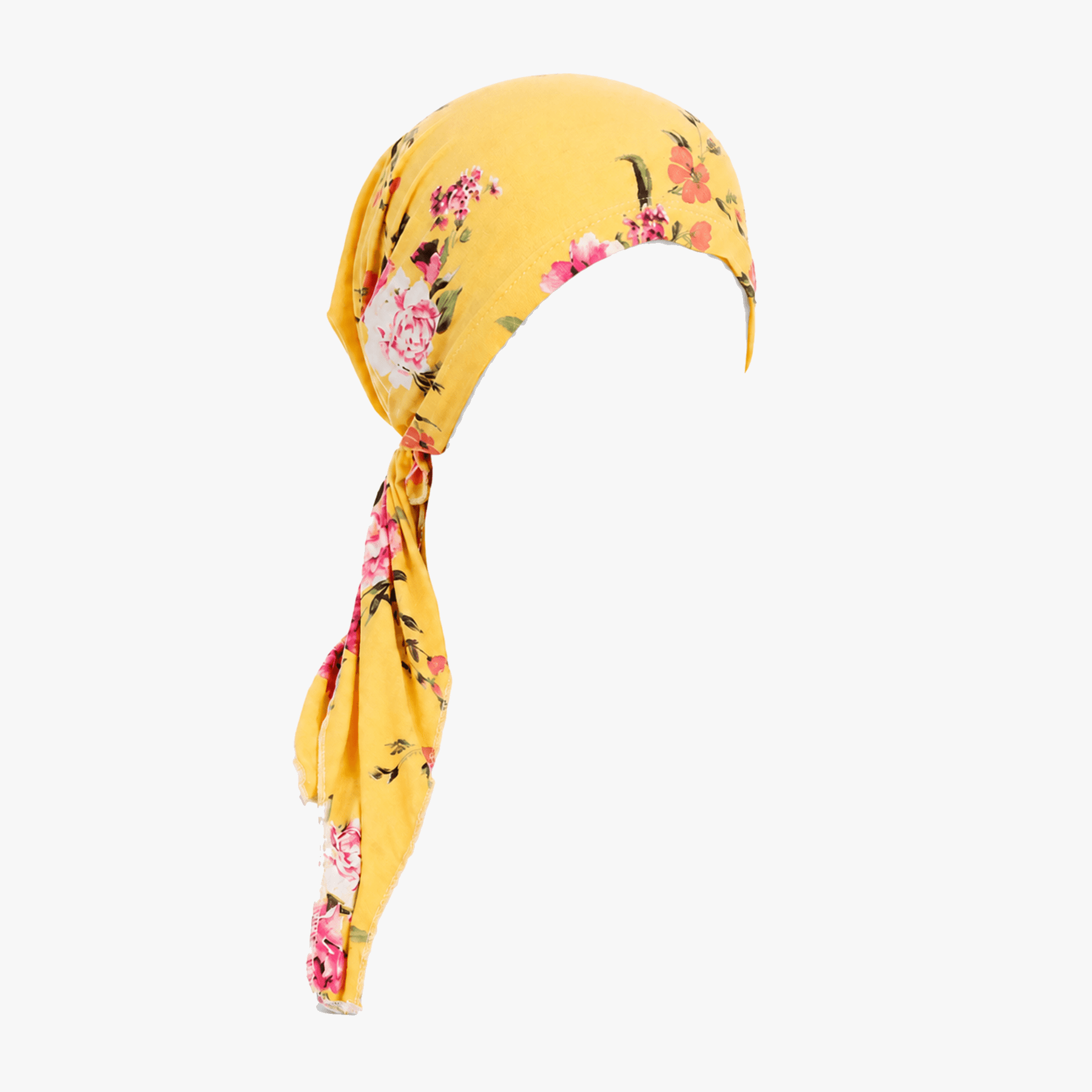 Florenza – Pre-Tied Floral Head Scarf Turban, Soft Elastic, 5 Prints