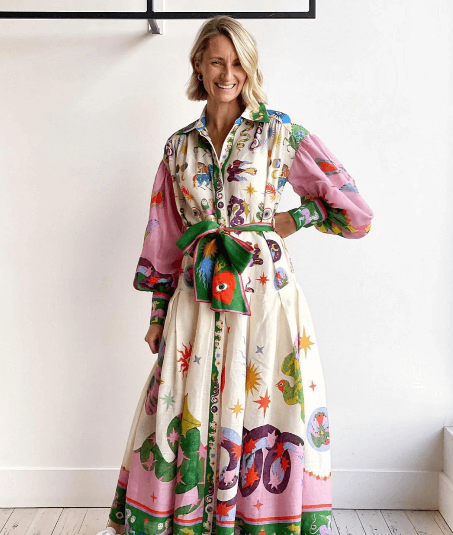 Dorthe™ | Elegant Italian Maxi Dress