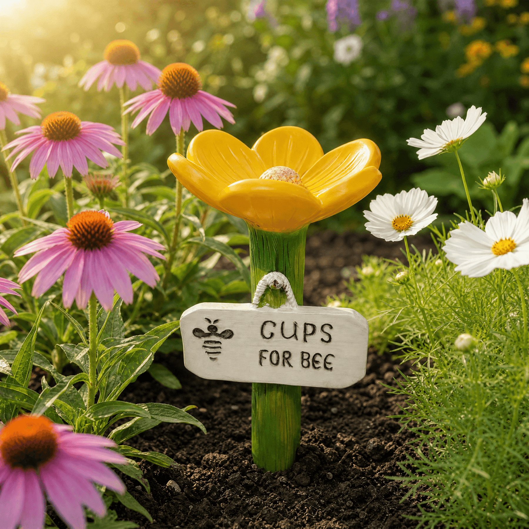 Bloomsip – Flower Shaped Bee Watering Station