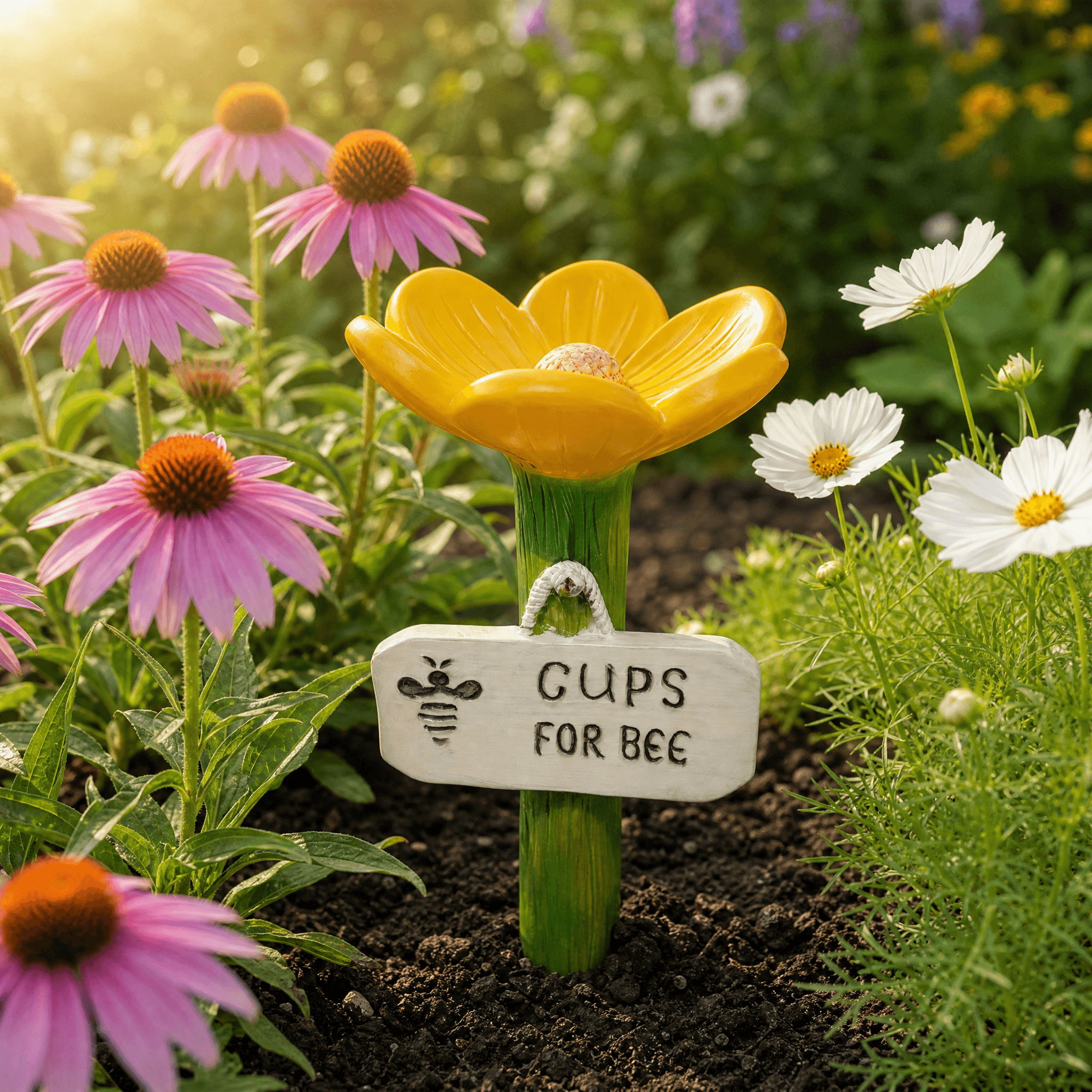 Bloomsip – Flower Shaped Bee Watering Station