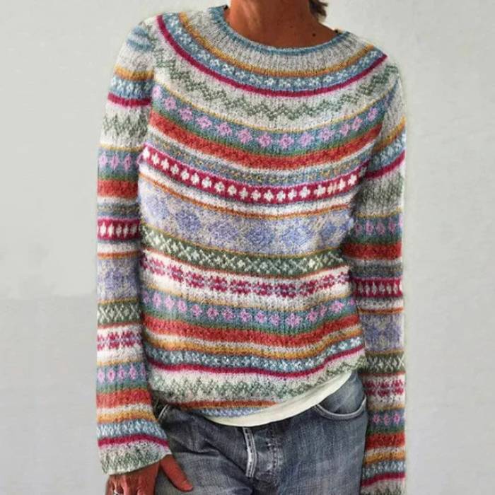 Katarzyna - Retro Scandinavian Knit Sweater