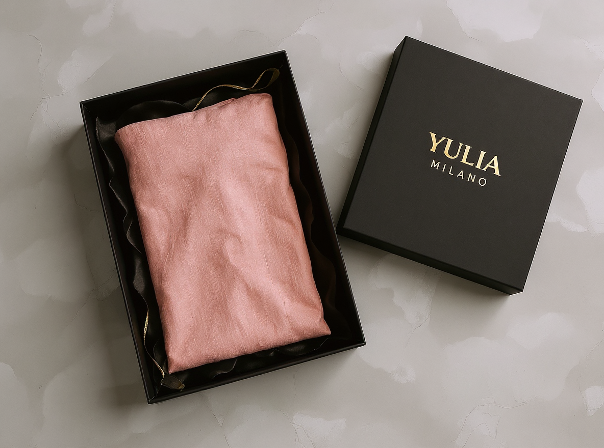 Yulia™ | Minimalistic Pink Maxi Dress with V-Neck