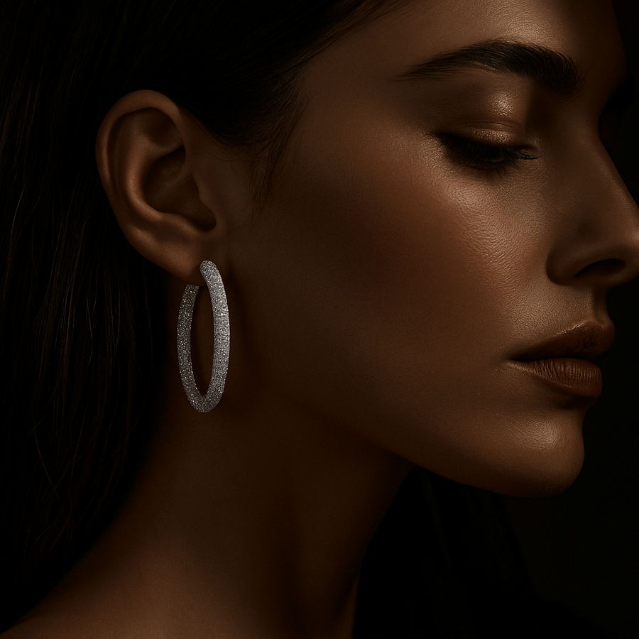Fauna Earrings – 925 Silver and 18K Gold Hoops
