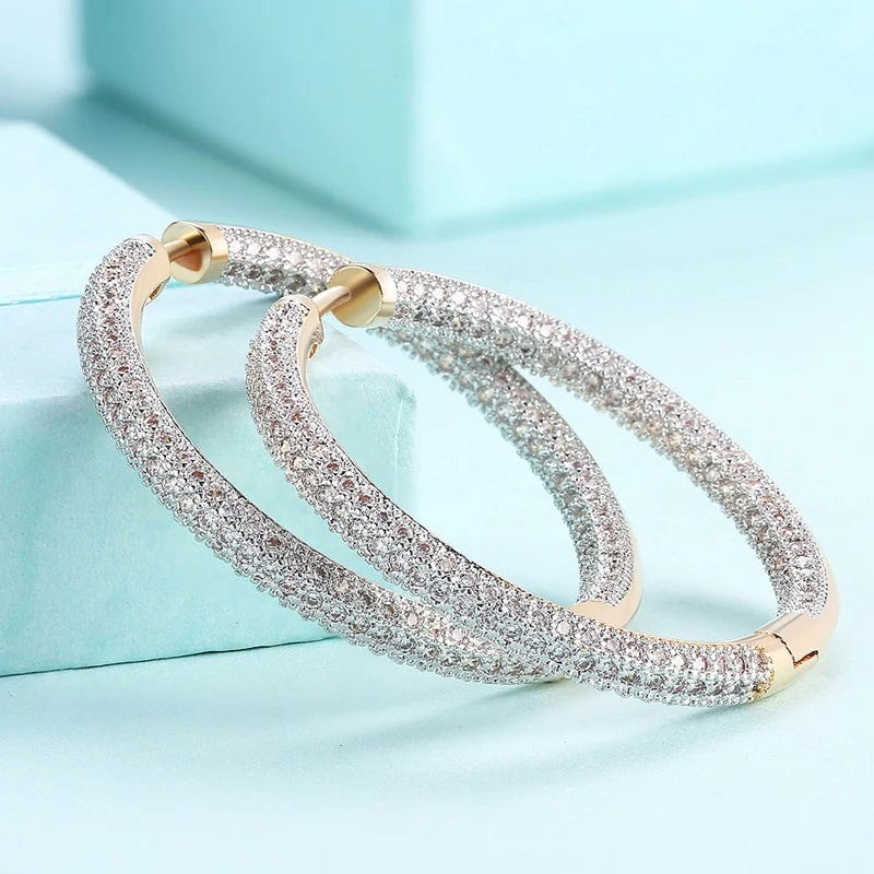 Fauna Earrings – 925 Silver and 18K Gold Hoops