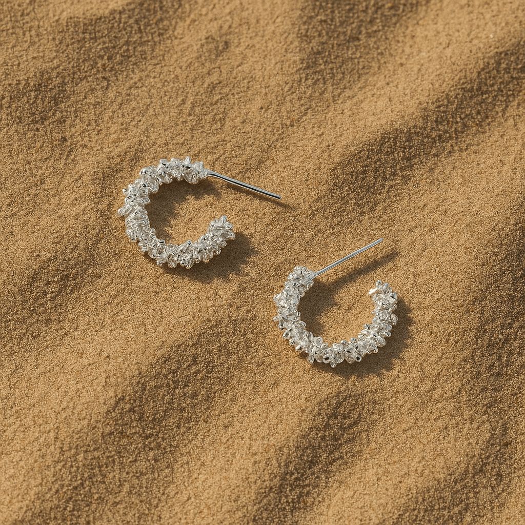Palladio Earrings – 14k Gold-Plated or Textured 925 Silver
