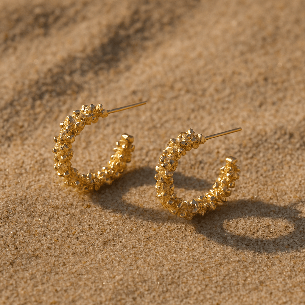 Palladio Earrings – 14k Gold-Plated or Textured 925 Silver