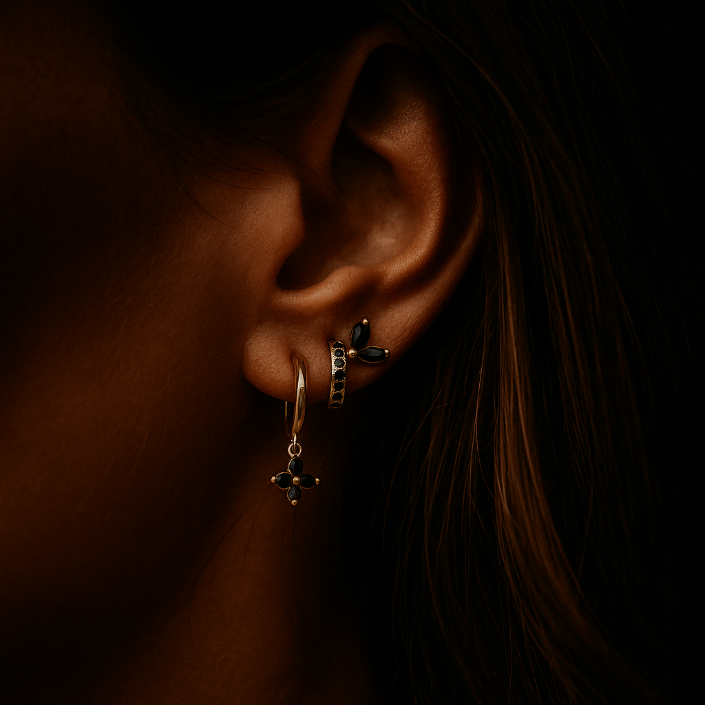 Fiori Earrings – 925 Silver Gold Plated