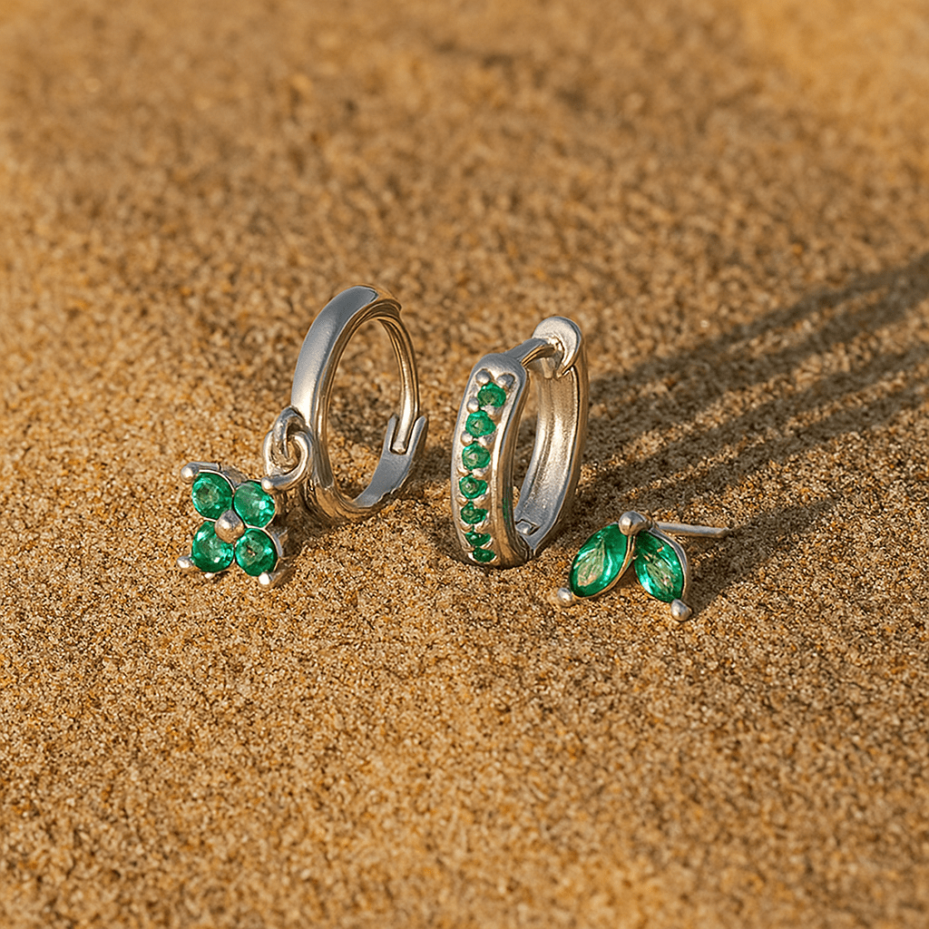 Fiori Earrings – 925 Silver Gold Plated