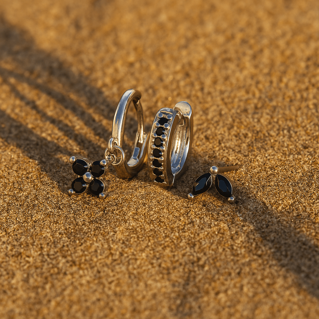 Fiori Earrings – 925 Silver Gold Plated