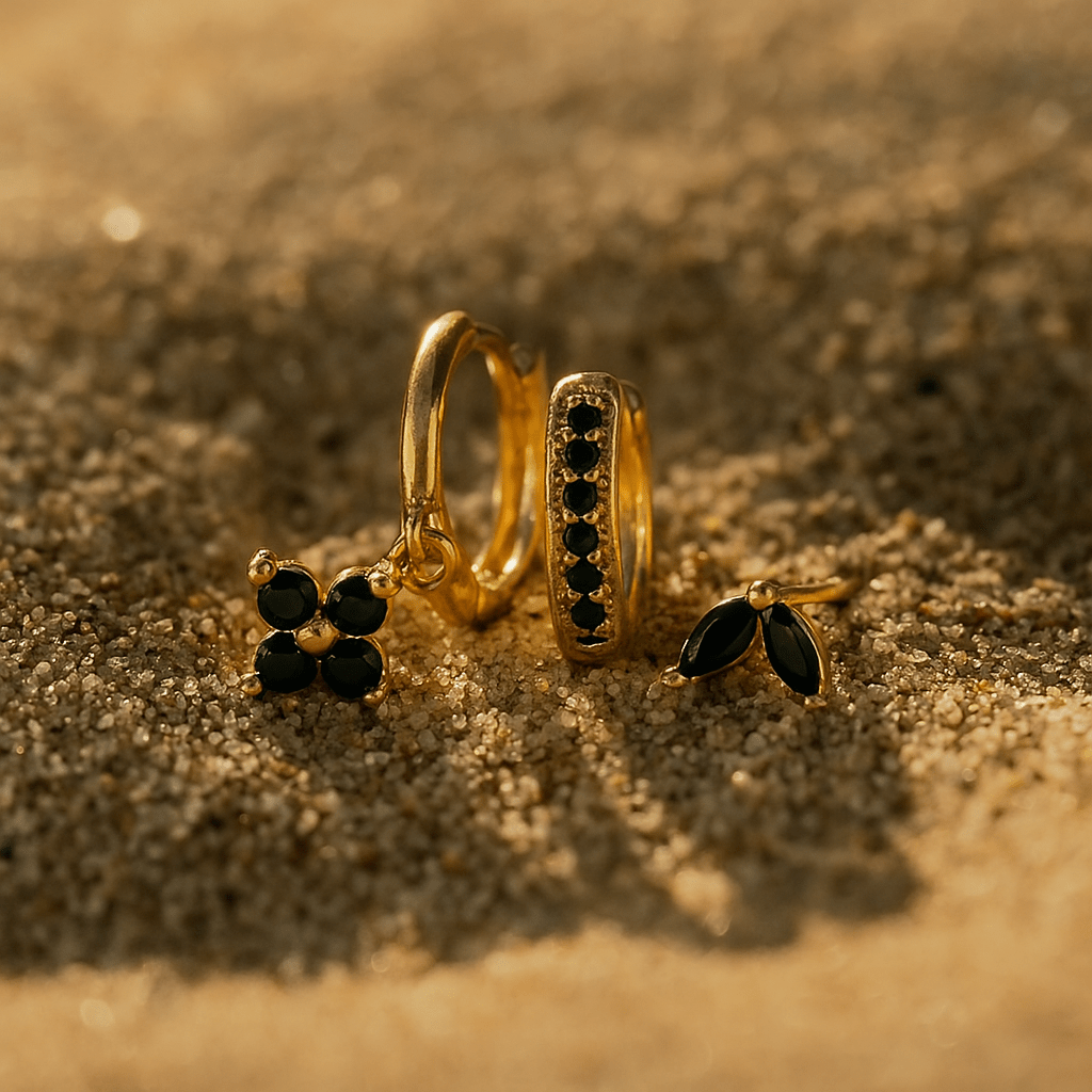 Fiori Earrings – 925 Silver Gold Plated