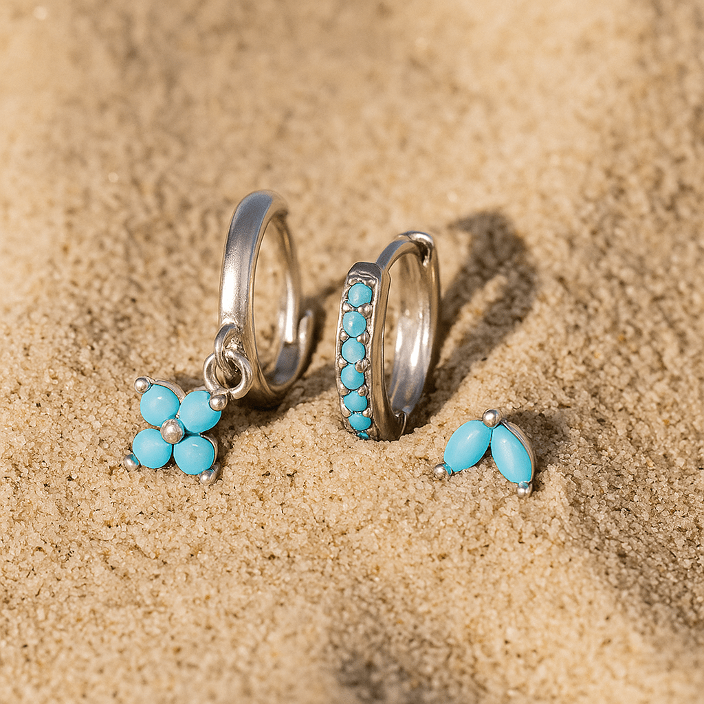 Fiori Earrings – 925 Silver Gold Plated