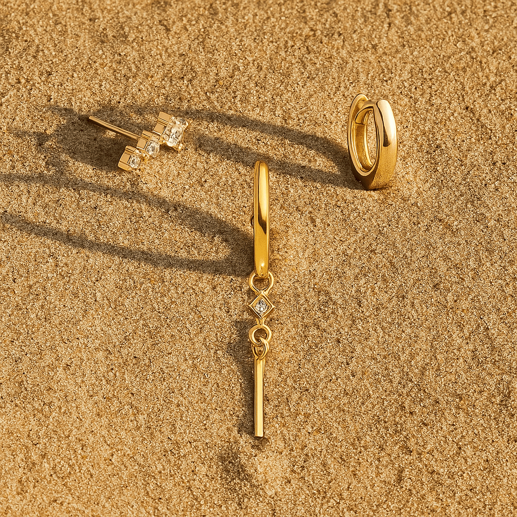 Sospirare Earrings – 925 Silver Gold Plated