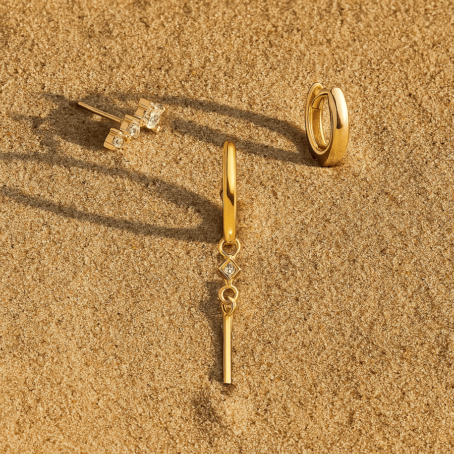 Sospirare Earrings – 925 Silver Gold Plated