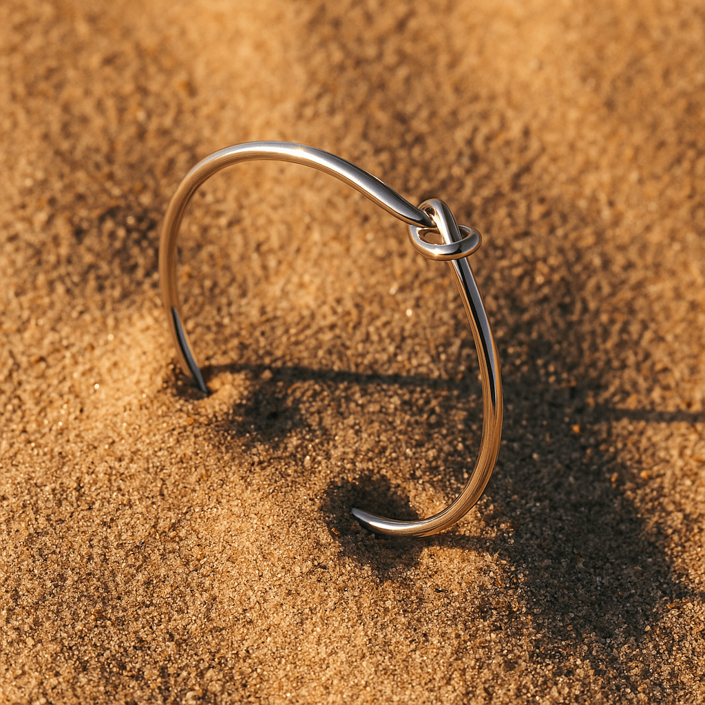 Bormio Bracelet – Thin Bracelet with Knot in Gold or Silver