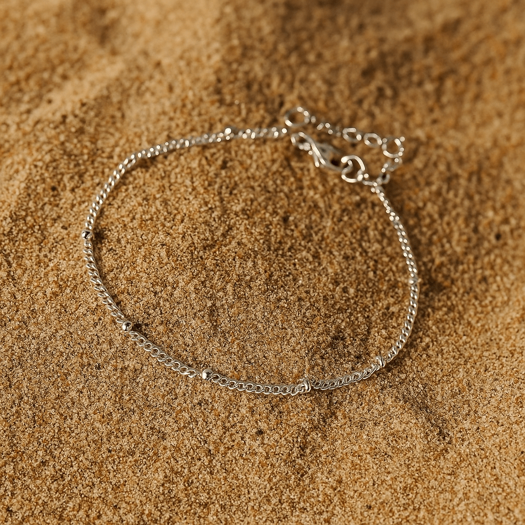 Wave Bracelet – 14k Gold Plated or Mirror Silver