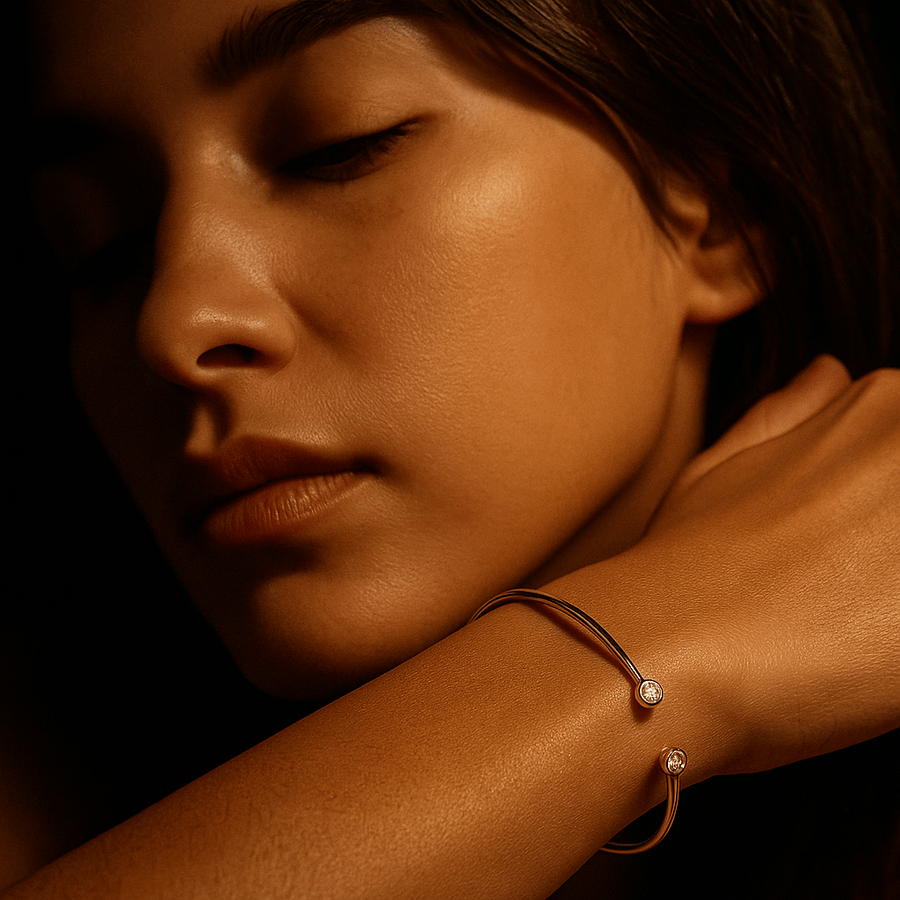 Sunset Bracelet – 18k Gold-Plated Bracelet with Sun Reflections