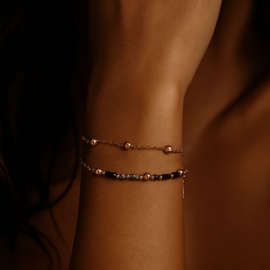 Speranza Bracelet – 18k Gold Plated with Natural Stones
