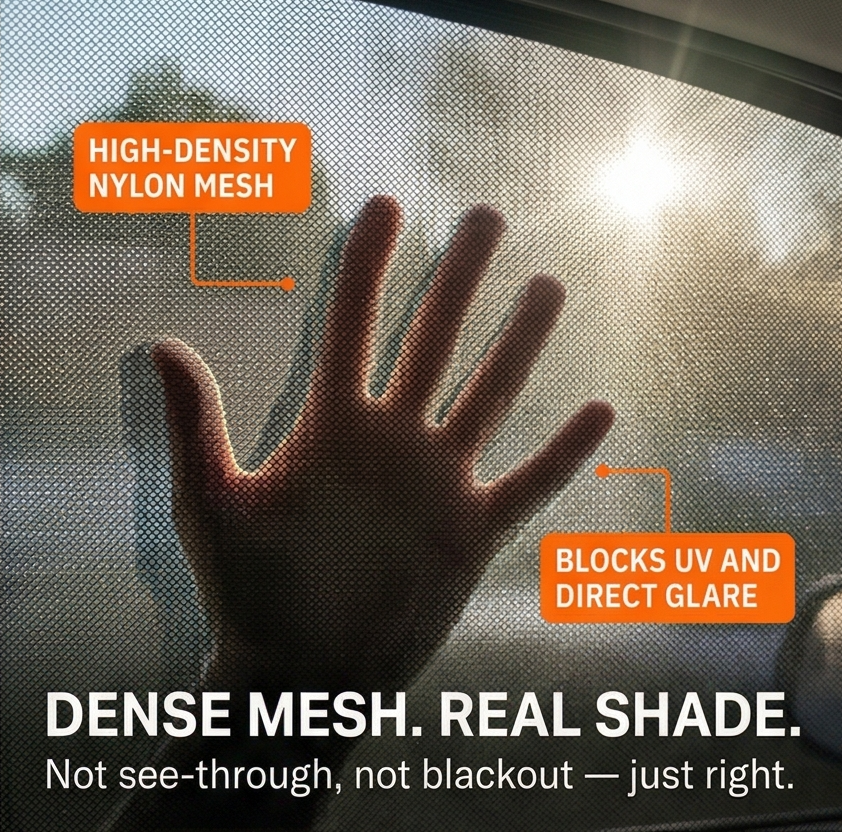 Breezeguard – Universal Car Window Sun & Bug Screen