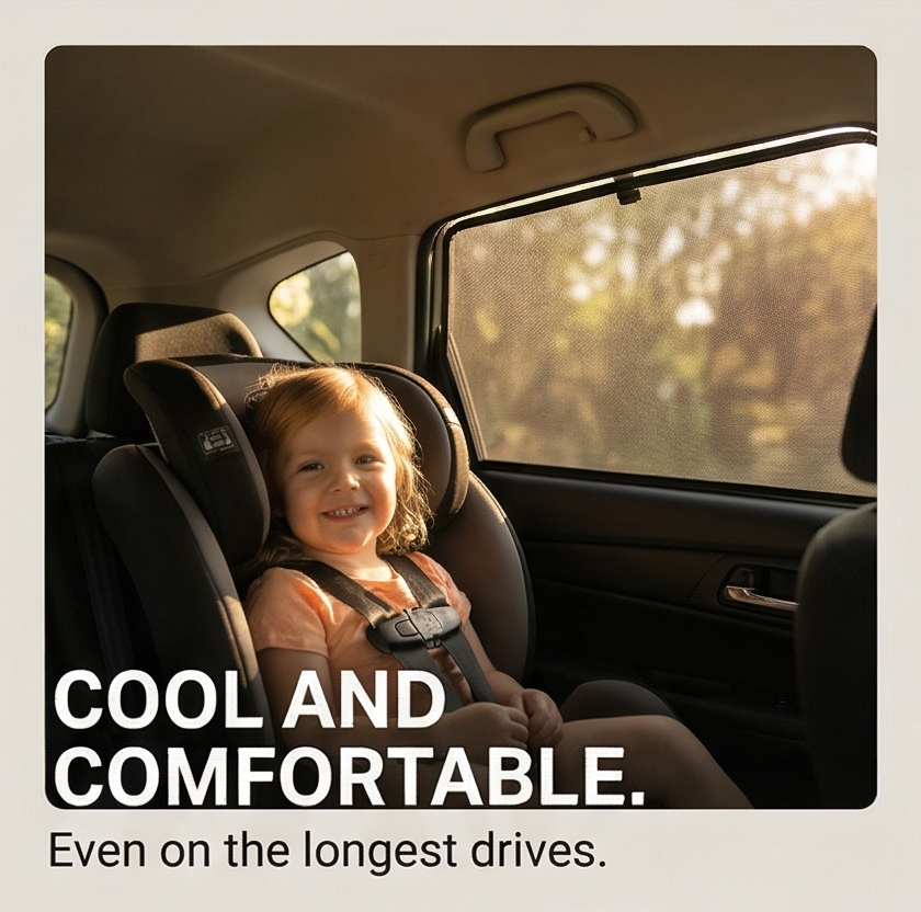 Breezeguard – Universal Car Window Sun & Bug Screen