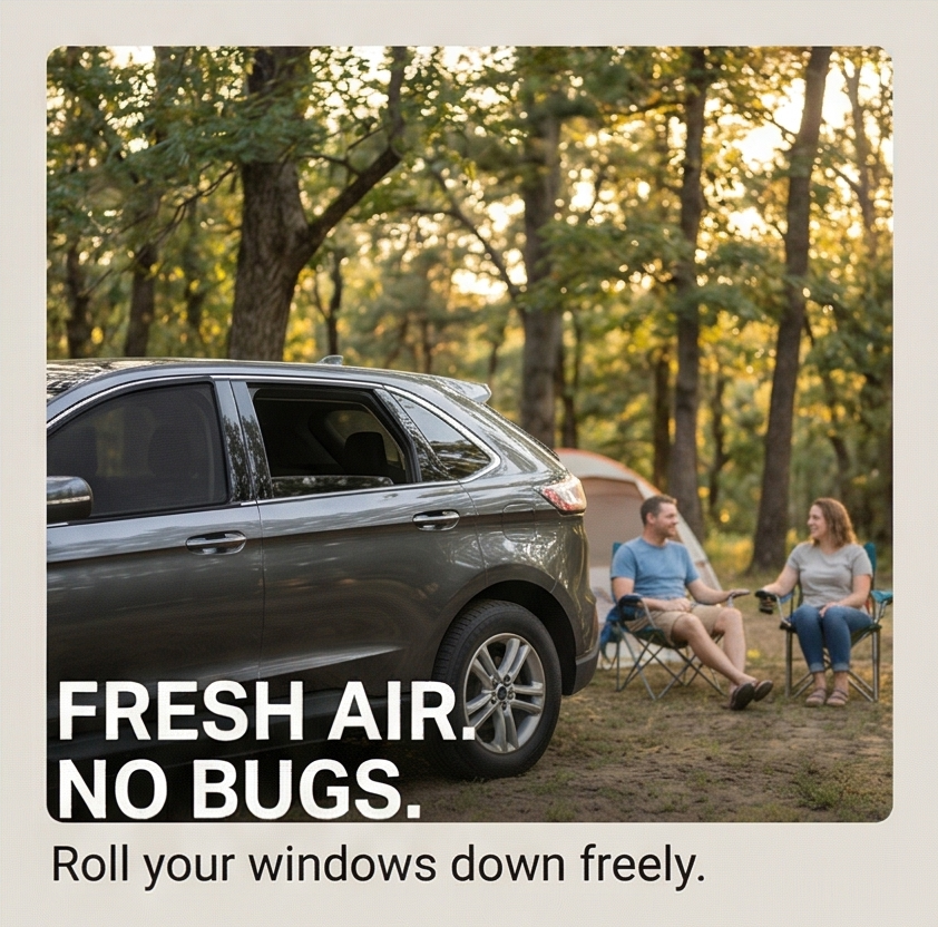 Breezeguard – Universal Car Window Sun & Bug Screen