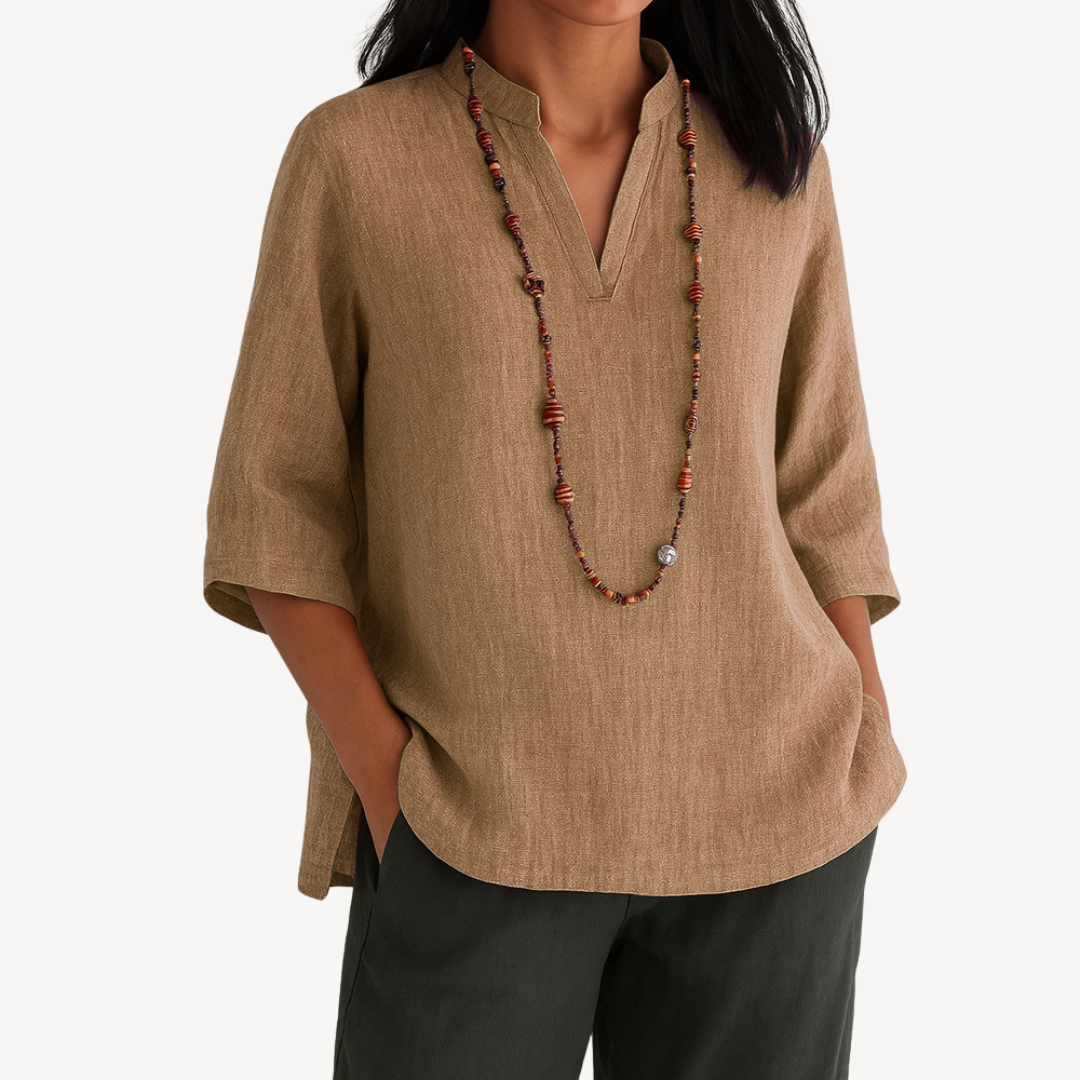 Katherine | Women’s Casual Linen Tunic Top