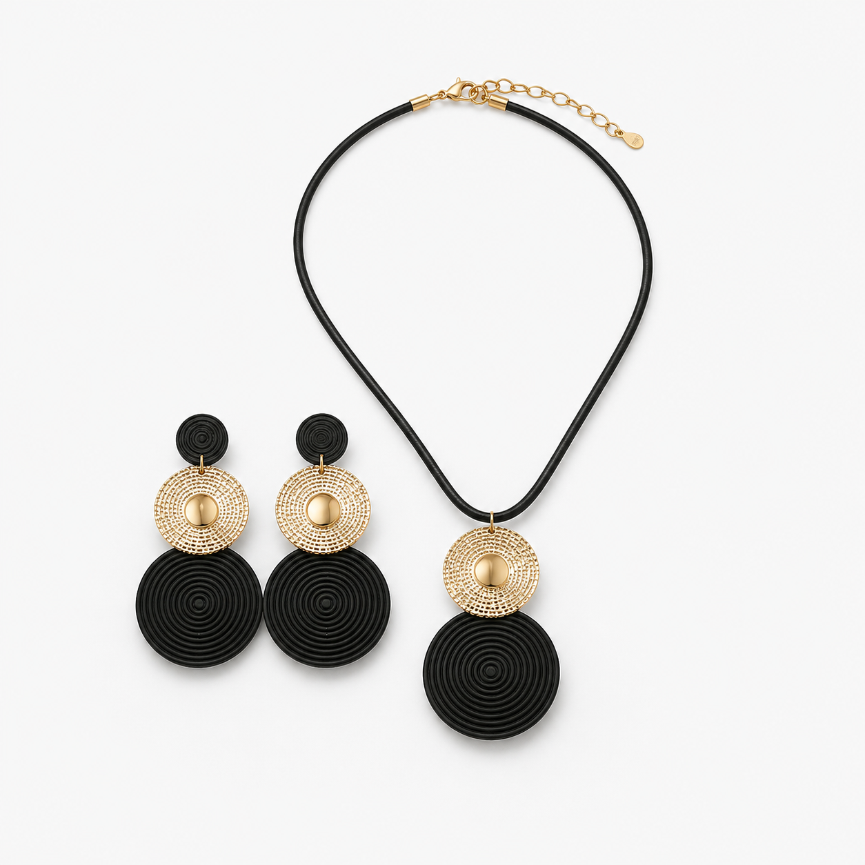 Aurelia – Textured Necklace and Earring Set