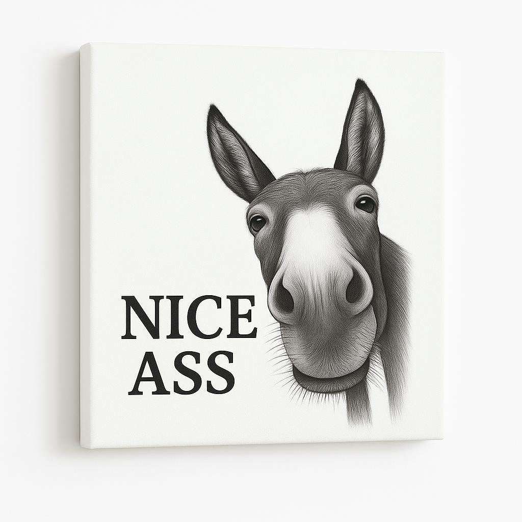 Gigglery - Funny Donkey Bathroom Wall Art