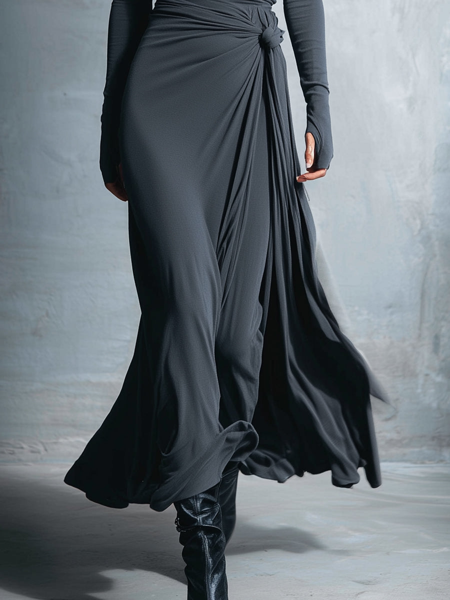 Mariana | Long Dress with Side Knot