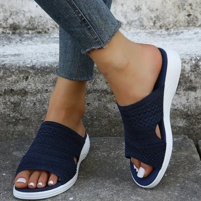 Audrey | Womens Orthopedic Slip On Slide Sandals