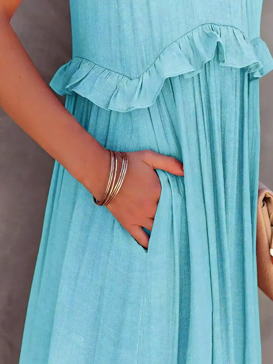 Mabel | Ruffle Breeze Maxi Dress